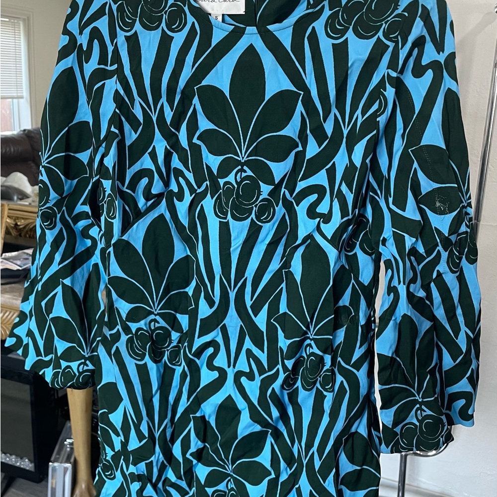 Cara Cara Blue and Black Floral Dress